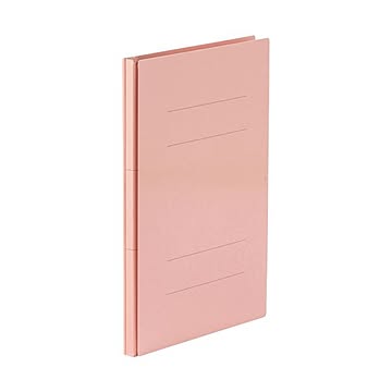 TANOSEE 背幅伸縮フラットファイル（PPラミ表紙）A4タテ 1000枚収容 背幅18〜118mm ピンク 1セット（50冊）