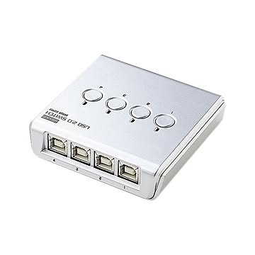 サンワサプライ USB2.0手動切替器（4回路） SW-US24N