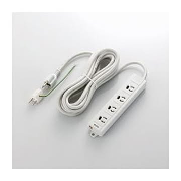 （まとめ）エレコム EURoHS指令準拠マグネット付抜け止めタップ T-ECOH3450NM【×2セット】