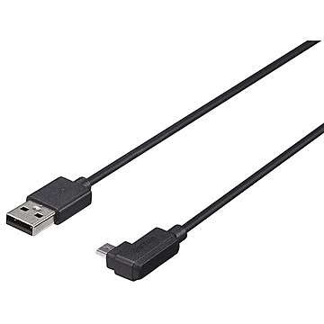 バッファロー（サプライ） USB2.0ケーブル A-microB L字右向き 1.5m ブラック BU2AMBL15RBK
