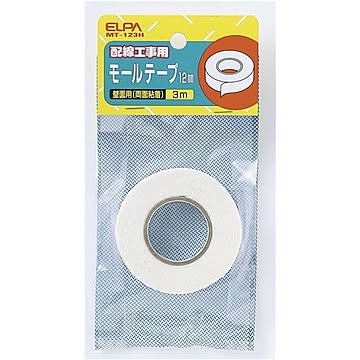 （まとめ） ELPA 幅モール用両面テープ 12mm 3m MT-123H 【×30セット】