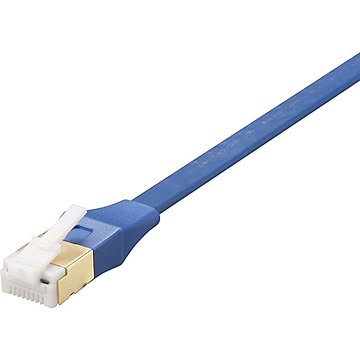 バッファロー ツメ折れないCat7 LANケーブル フラット 10m ブルー BL7TF100BL