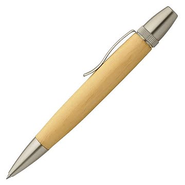 日本製 銘木 ハンドメイドボールペン 木曽桧／ひのき