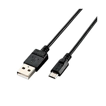 (まとめ)エレコム エコUSB2.0ケーブル(A-microBタイプ) U2C-JAMB03BK×10セット