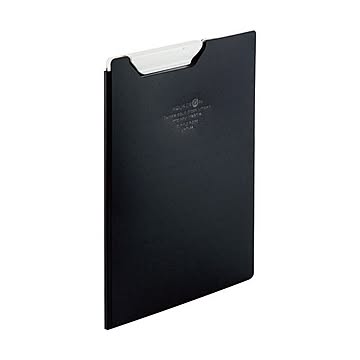 （まとめ）リヒトラブ AQUA DROPsクリップファイル A5 黒（不透明）F-5065-24 1枚【×10セット】