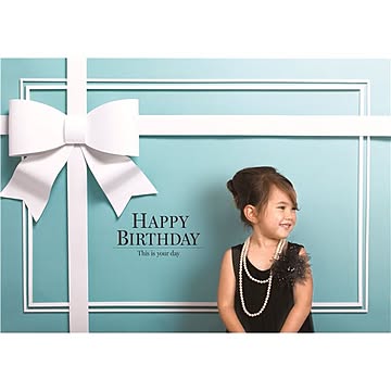 フォトポスター/壁紙ポスター 【Happy Birthday ロイヤルブルー】 A0サイズ 841mm×1189mm 紙製 『イエスタ iesta』