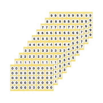 （まとめ）ライオン事務器 ナンバーラベルL 数字9 KL-1-9 1パック（250片：25片×10シート）【×5セット】