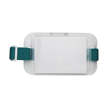 (まとめ) ソニック 腕章名札 緑 NF-719-G 1枚  【×100セット】