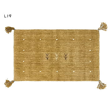 ギャッベ マット LORRI BUFF インド製 45x75cm 萩原