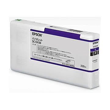 エプソン インクカートリッジ 200mlバイオレット SC12V20 1個