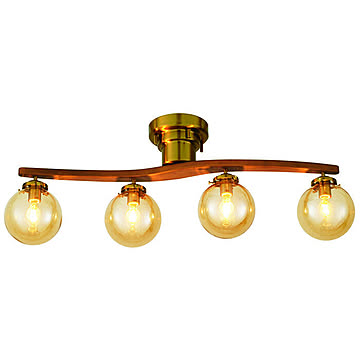 インターフォルム オーウェン シーリングライト LT-4024 LED電球付 アンバー