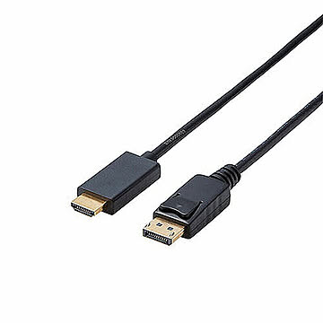 エレコム 変換ケーブル/DisplayPort-HDMI/1.0m/ブラック CAC-DPHDMI10BK 管理No. 4549550126229