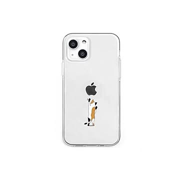 dparks ソフトクリアケース for iPhone 13 mini ネコ DS21135i13MN