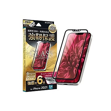 LEPLUS iPhone 13 mini ガラスフィルム「GLASS PREMIUM FILM」 ドラゴントレイル 全画面保護 ソフトフレーム スーパークリア LP-IS21FGDS