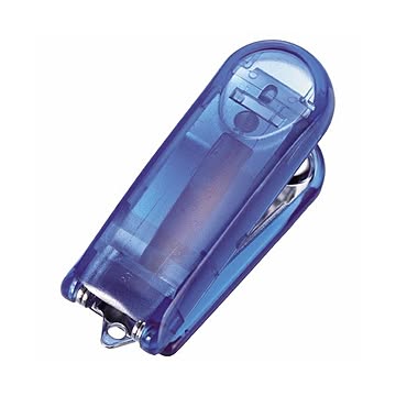 (まとめ) ライオン事務器 ミニホッチキス10枚とじ ブルー CS-10CS 1個 【×30セット】