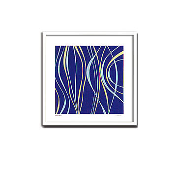 Duplock Marine Blue(serigraph) アートポスター（フレーム付き） m13157