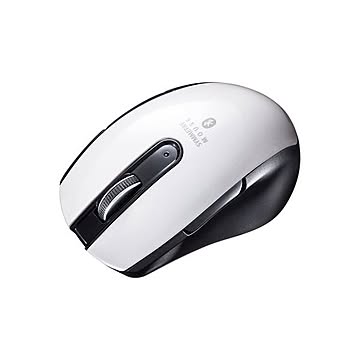 サンワサプライ Bluetooth 5.0 ブルーLEDマウス（5ボタン・左右対称） ホワイト MA-BTBL171W