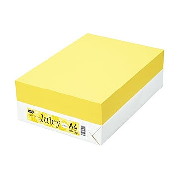 TANOSEE カラーペーパー Juicy パイン A4 500枚 【×10セット】