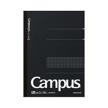 (まとめ) コクヨ キャンパスノート A45mm方眼罫 40枚 ノ-201S5-D 1冊  【×30セット】
