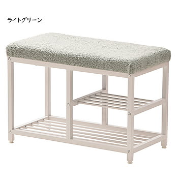 ベンチ シューズラック 組立式 幅615x奥行320x高さ430mm B.Bファニシング