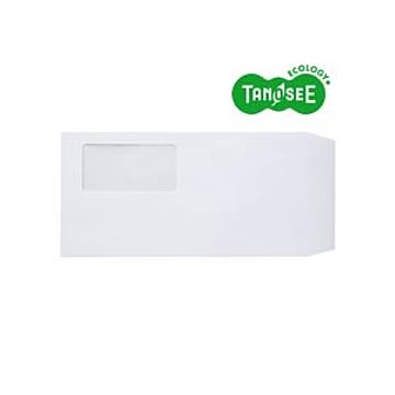 TANOSEE 窓付封筒 長3 80g/m2 ホワイト 業務用パック 1箱(1000枚)