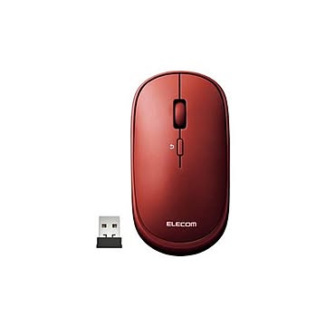 （まとめ）エレコム 薄型無線マウス レッド M-TM10DBRD【×3セット】【送料無料】