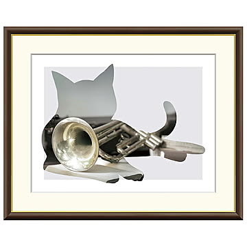 額絵 Trumpet 山口美咲 42x34cm 三幸