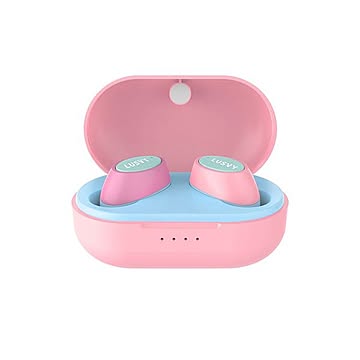 NAGAOKA Bluetooth5.0対応 オートペアリング機能搭載 左右2トーンカラー完全ワイヤレスイヤホン ピンクブルー L101TWSPKBL