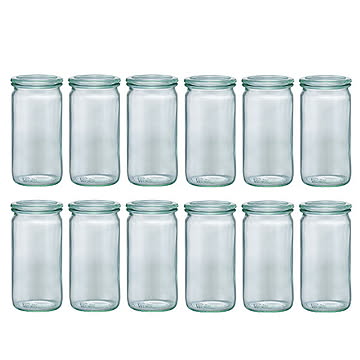 ストレートシェイプ 340ml 12個セット WECK マークスインターナショナル WE-975