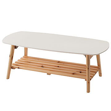 センターテーブル ローテーブル 木製 ベッドサイド ソファ 円形 ナチュラル ホワイト ひとり暮らし 幅50 リビング ダイニング 白 インテリア