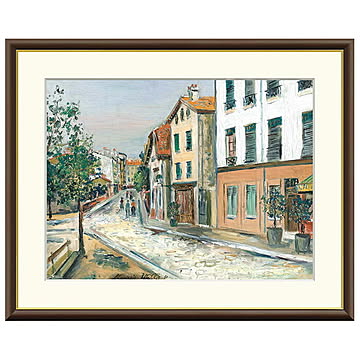 額絵 パリの13区 モーリス・ユトリロ 42x34cm 三幸