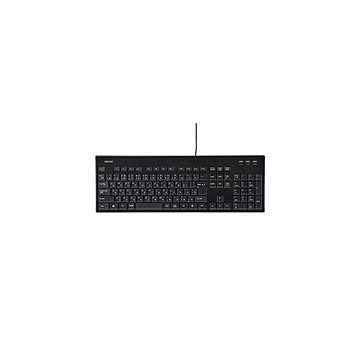 （まとめ） BUFFALO バッファロー i-BUFFALO 水洗い対応キーボード BSKBU12BK 【×2セット】