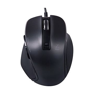 （まとめ）ナカバヤシ 小型有線5ボタンBlueLEDマウス ブラック MUS-UKF120BK 1個【×3セット】
