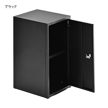 ロック付き収納 組立式 レクタンボックスM ONLS0394 幅300x奥行360x高さ600mm B.Bファニシング