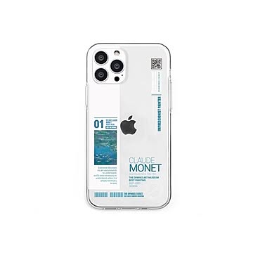 dparks ソフトクリアケース for iPhone 13 Pro モネ DS21189i13P