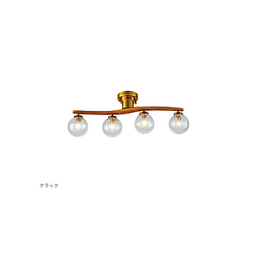インターフォルム オーウェン シーリングライト LT-4024 LED電球付 クラック