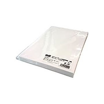 （まとめ） TANOSEE カラーレーザー・IJ用名刺用紙 10面 白 厚口 1冊（100シート） 【×5セット】