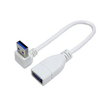変換名人 USB3.0L型ケーブル延長20(上L) USB3A-CA20UL