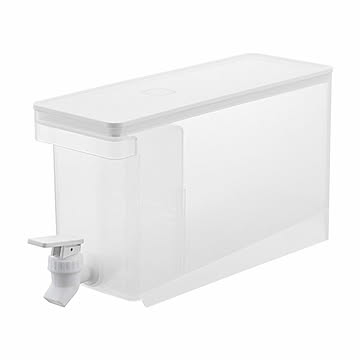 tower タワー(山崎実業) 冷蔵庫ドリンクサーバー 2.8L Refrigerator Beverage Dispenser, 2.8L 冷水筒 お茶入れ 大容量 冷蔵庫 ピッチャー 冷水ポット