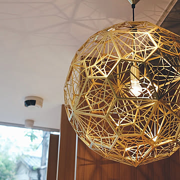 Tom Dixon Etch Web Pendant Brass