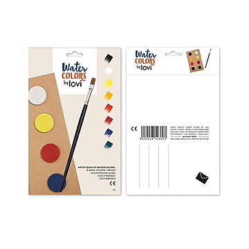 lovi ウォーターカラー8色セット ペイントカラー 絵の具 アルコデザイン LVLZZ6903