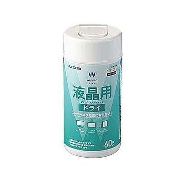 エレコム ドライティッシュ 液晶用 ボトル 60枚 DC-DP60N 管理No. 4549550143721