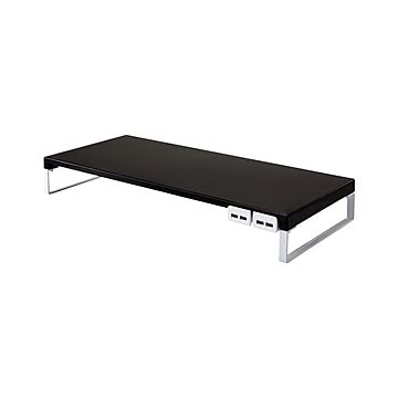 LIHIT LAB 机上台 幅509mm USB3.0ハブ付 黒