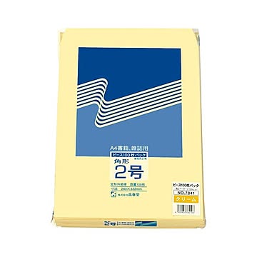 高春堂 ハーフトーン封筒 角2 クリーム 100枚×5 Lシーム 7841