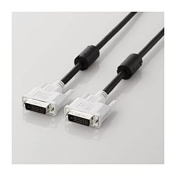 （まとめ）エレコム DVIデュアルリンクケーブル（デジタル） CAC-DVDL10BK【×2セット】
