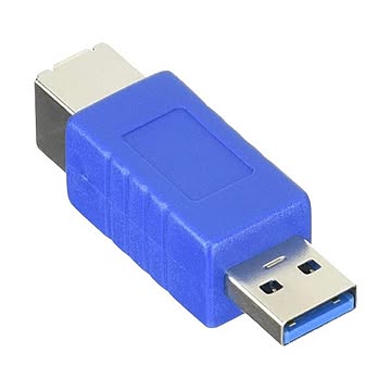 (まとめ)変換名人 変換プラグ USB3.0 B(メス)-A(オス) USB3BB-AA×10セット
