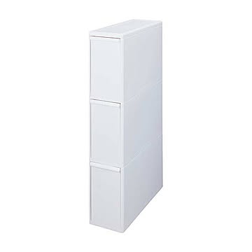 like-it ライクイット 分別引出しステーション スリム3段 BS-3 (幅17cm) 分別ゴミ箱 3段 隙間利用 隙間設置 ごみ箱 日本製