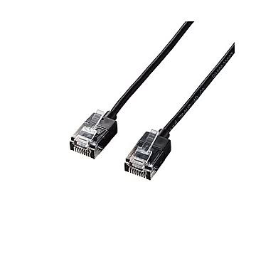 【5個セット】エレコム LANケーブル/CAT6A/スーパースリム/5.0m/ブラック LD-GPASS/BK5X5