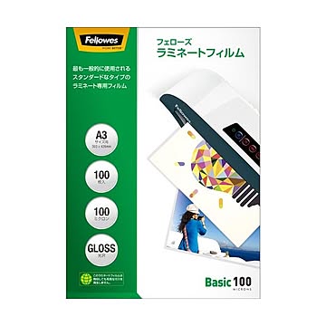 (まとめ) フェローズ ラミネートフィルム A3100μ 5847801 1パック(100枚) 【×5セット】