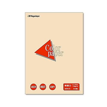 まとめ 長門屋商店 Color Paper B5 特厚口 アイボリー ナ-4415 1冊50枚  ×30セット